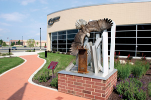 “On Eagle’s Wings” monument at Gateway's HERO Center