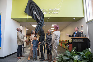Arthur F. Mahone Atrium dedication ceremony