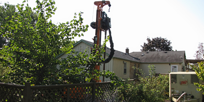 The Center for Sustainable Living will feature a geothermal heating and cooling system. A geothermal system utilizes a network of underground wells as a source for obtaining heat energy in the colder months and dissipating heat energy in the warmer months. 