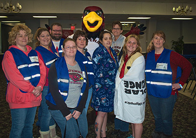 Students who volunteered at Polar Plunge Students who volunteered at Polar Plunge