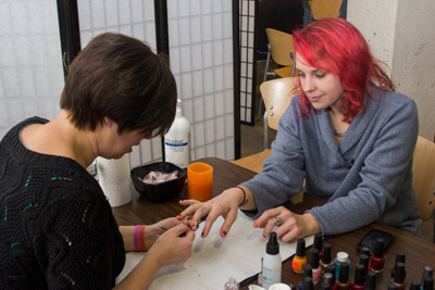 Manicure During Spa on Campus Manicure During Spa on Campus