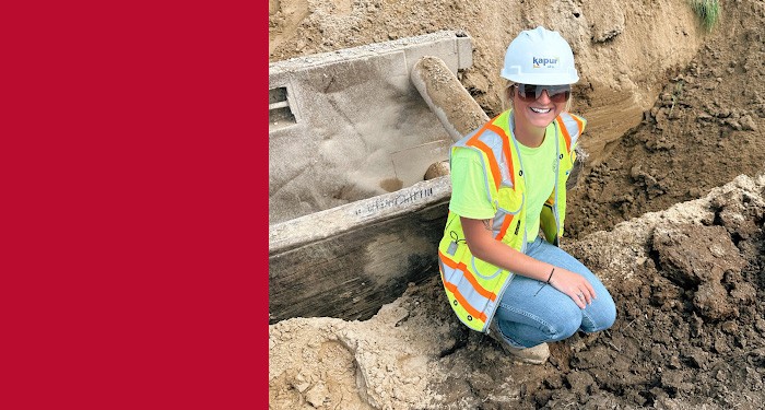 Paige Bevilacqua at a worksite