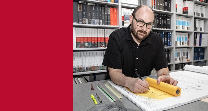 Tom Visintainer working at Partners in Design