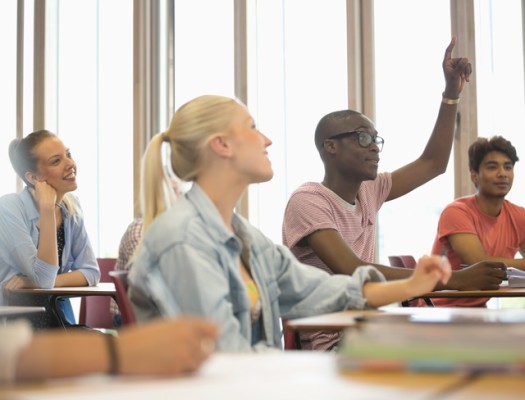 Students in class