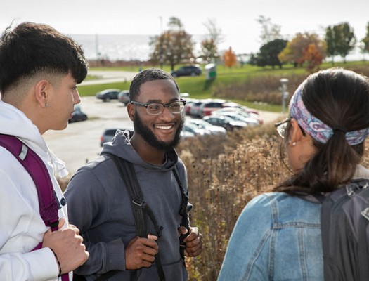 Students on campus