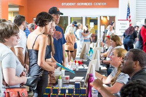 Future Gateway students visiting an Open House Event on campus
