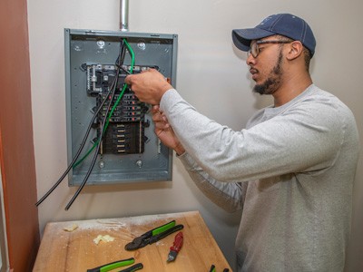 Construction Electrical Apprenticeship Student