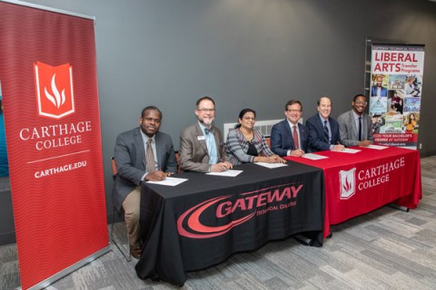 Gateway, Carthage ink Liberal Arts transfer agreement