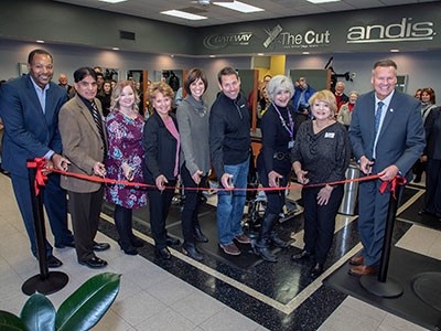 The Cut Ribbon Cutting