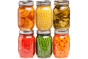 Canned fruits and vegetables