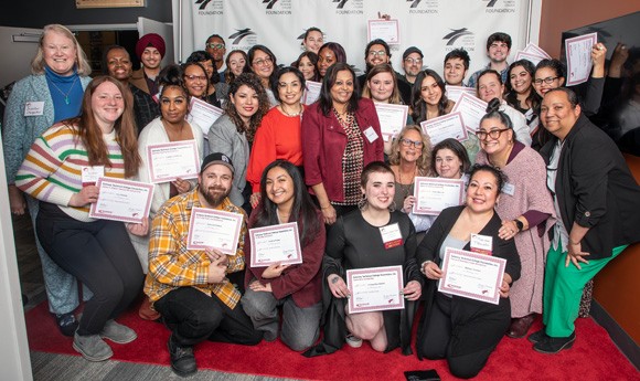 Group of Gateway students at the Foundation Awards Ceremony