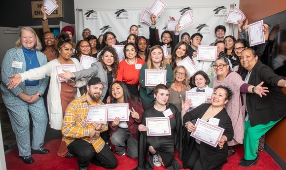 A group of Gateway Student and staff at the Foundation Scholarship Awards Ceremony