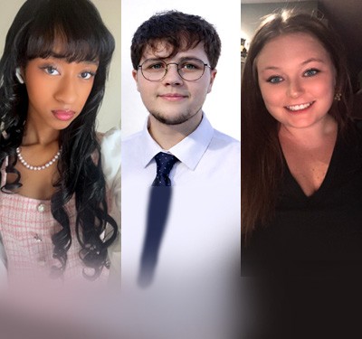 Serriah Rasmussen, 2026 District and Racine Campus Ambassador; William Millar, 2026 Elkhorn Campus Ambassador; Jessica Batko, 2026 Kenosha Campus Ambassador