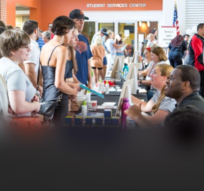 Future Gateway students visiting an Open House Event on campus
