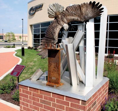 “On Eagle’s Wings” monument at Gateway's HERO Center